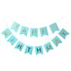 Happy Spring Garland Happy Birthday (Blue)