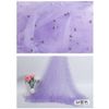 Lavender Pearl with Matching Color Mesh Fabric by A Yard