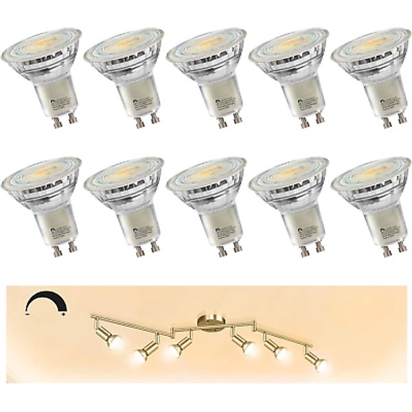 GU10 LED Bulb, 2700K Soft White, Dimmable Track Light Bulbs 5.5W [50 Watt Equiva