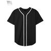 Hat and Beyond Mens Baseball Button Down Jersey (X-Large, 01up01_Black/White)