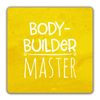 Shopagift Bodybuilder Master 2 Pack Coasters - 9cm x 9cm