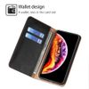 Google Pixel 8A Case, Folio Case, Stand Function, Card Storage, PU Leather, Lightweight, Drop Prevention, Shock Absorption, Full Protection, Wallet Type, Magnet, Google Pixel 8a Case (Black)