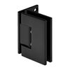 CRL MEL044MBL Matte Black Melbourne Wall Mount Offset Back Plate Hinge