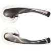 ORYX 3035010 Roseta Onda - Door Handle, Glossy Nickel