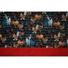 Nw valance CHICKEN COOP brown RED black ROOSTERs LINED