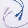 Elecom MPA-CCPSE10PU USB Type-C to USB Type-C Cable, USB Power Delivery Compatible, Easy Grip, 3.9 ft (1.0 m), Purple