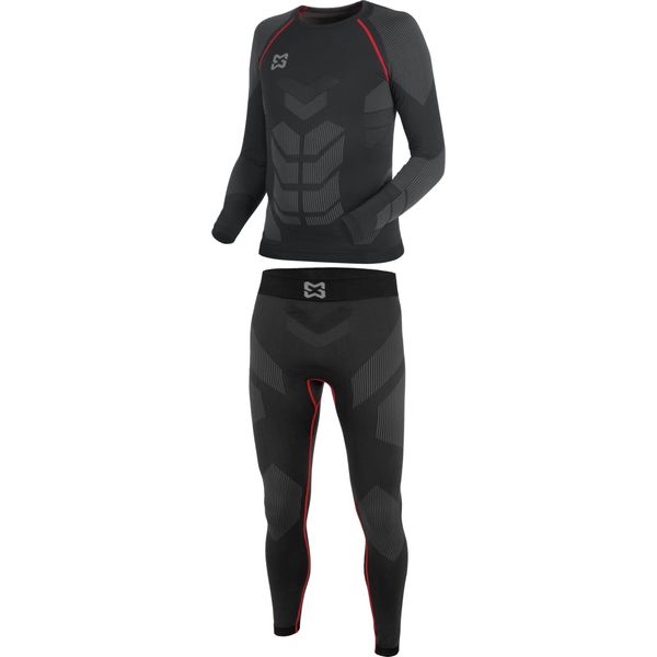 WÜRTH MODYF Thermo Unterwäsche Set Basic schwarz rot - Größe XXL