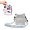 Jectse For Mini 12 Case, Instant Camera Case Protective Camera Case with Shoulder Strap and Sticker, Protective Clear Case for Mini 12 Instant Camera (Blue)