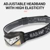 COB LED Headlamp USB Rechargeable Headlight Torch Work Light Bar Head Band Lamp