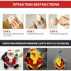 U/N D4FY Santa Suction Cup LED Lights, Acrylic