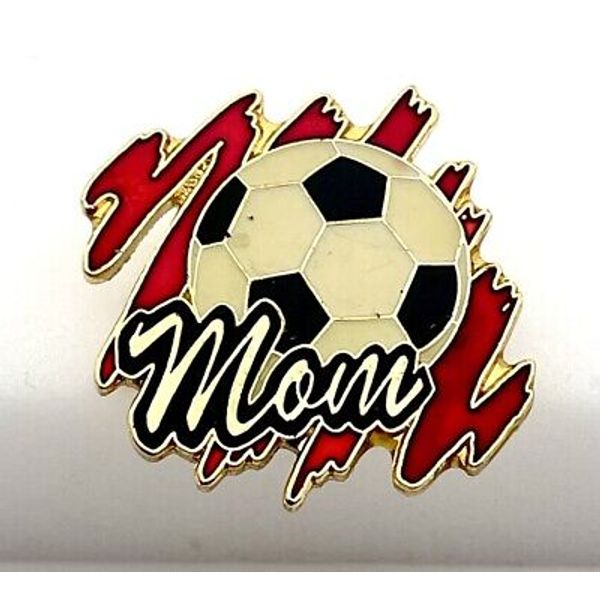 Vintage 1990s SOCCER MOM Enamel Lapel Pin