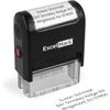 ExcelMark Custom Stamp – Clear & Crisp Impressions – Personalized Self-Inking Rubber Stamp – Use for Address Stamp and More (Small)