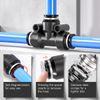 Innfeeltech 20 Pcs 10mm Black Tee Push to Connect Pneumatic Fitting Quick Release Pneumatic Connectors
