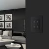 BG Electrical Secondary/Slave Double Touch Dimmer Light Switch, 2 Way, Screwless Front Plate, Evolve, Matt Black, PCDMBTDS2B