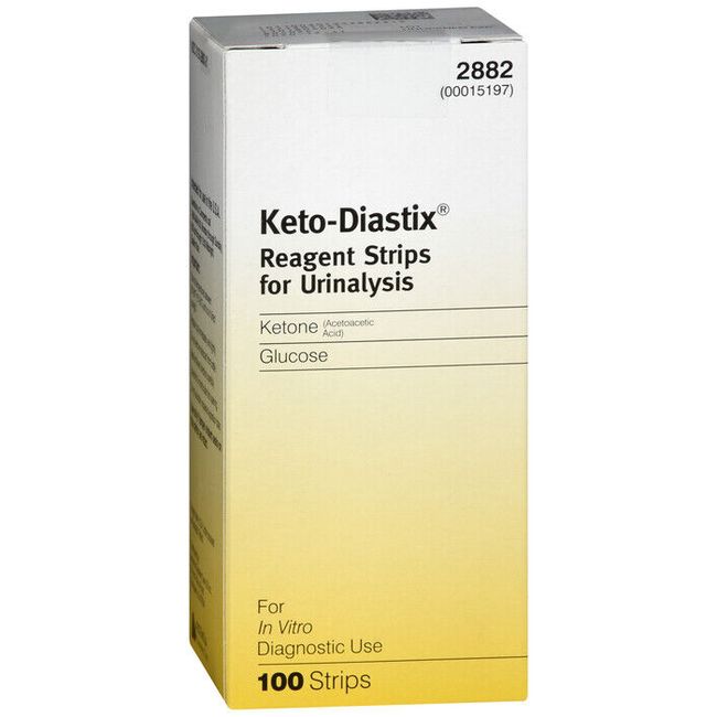 KETO-DIASTIX REAGENT STRIP 100CT