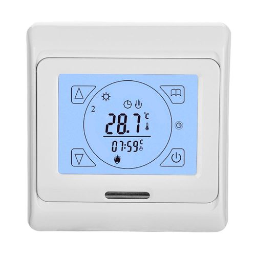 Touch Screen Digital Programmable Electric Underfloor Heating Thermostat with Air and Floor Sensor
