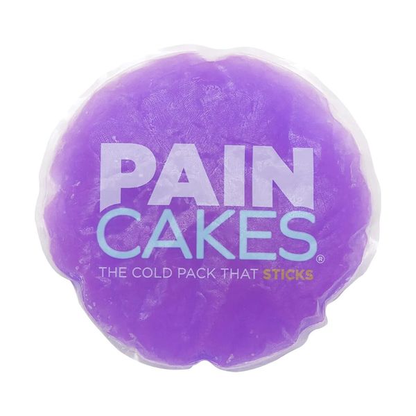 PAINCAKES Cold Pack That Sticks Stays in Place Reusable Ice Therapy Purple 5"