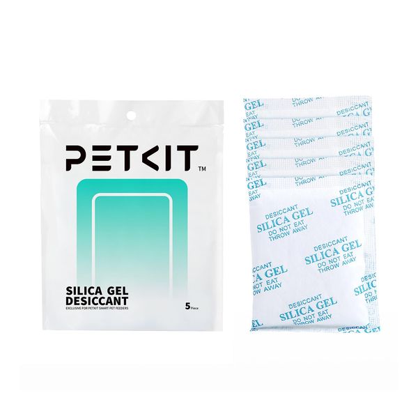 PETKIT Replaced Desiccant for All Smart Feeders -5 Packs, Replacement Desiccant Bags for Automatic Pet Feeders Cat Dog Feeders Desiccant Bag