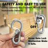 Spring Snap Hook, Lsquirrel Stainless Steel Carabiner Clip Quick Link 12PCS