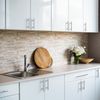 Solid 3-3/4-in (96 mm) Stainless Steel Cabinet Pulls in Satin Nickel 10-Pack
