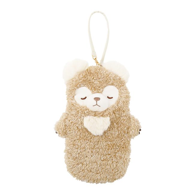 Libuhao 97508-13 Tissue Case Moko Friends Nuts Beige (W13.5xD25cm) Pouch Hanging