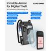 Zero Grid Neck Wallet w/RFID Blocking - Concealed Travel Pouch & Passport Holder (One Size, Ash)