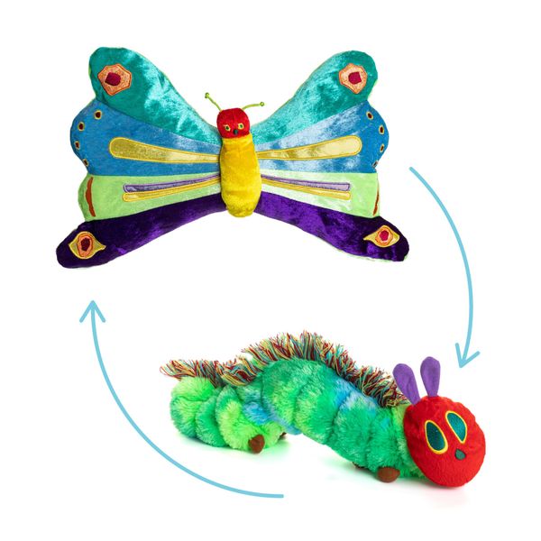 Kids Preferred The World of Eric Carle: The Very Hungry Caterpillar Reversible Caterpillar/Butterfly Plush by Kids Preferred [並行輸入品]