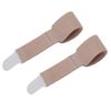 Toe Straightener Brace Splint Wrap for Hammer Toes, Overlapping Toes and Broken Toe Splint to Correct Bent Toes – Superior Toe Tape for Men and Women (1 Pair) (Tan)