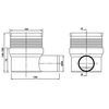 Regulated Height Side Outlet 100x100mm Floor Ground Waste Drain Gully Trap