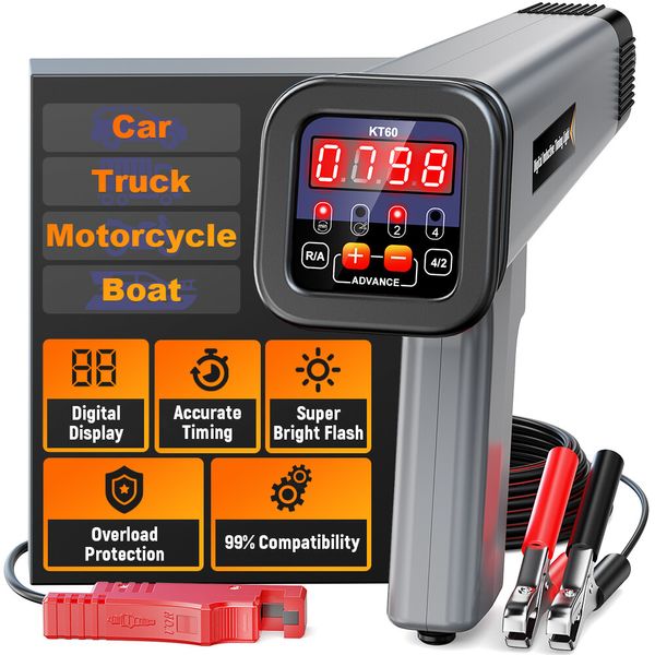 Digital Timing Light Automotive Engine Gun Car Inductive Ignition Stroke Petrol