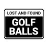 Classic Framed Lost And Found Golf Balls Sign (Black) - Small