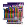 Party Essentials Hard Plastic Cutlery Combo Pack, 144 Pieces/48 Place Settings, Assorted Neon Brights