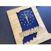 5x7 State Picture Frame with State Cutout - Wooden