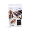 Lekue 4 Cavity Micro Perforated Mini Baguette Baking Pan, Brown