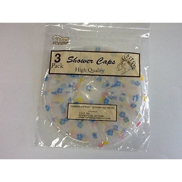 3 piece shower caps