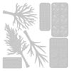 Sizzix Thinlits Die Set 7PK Seasonal Trees by Jennifer Ogborn, Grey, One Size