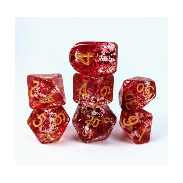 Role 4 Initiative Polyhedral Dice - Alchemist's Stone w/Gold (7)