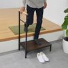 Entrance Stand, Width 23.6 inches (60 cm), Handrail Included, Stepladder, Entryway, Step Compact,
