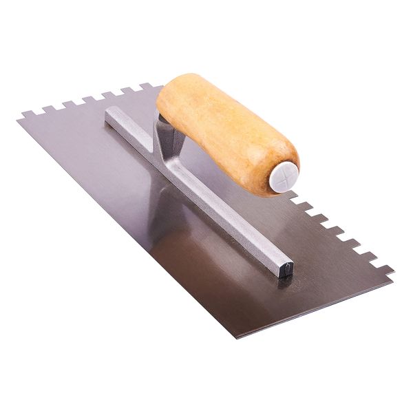 Amtech G1610 280mm (11") Notched Float Trowel with Wooden Handle