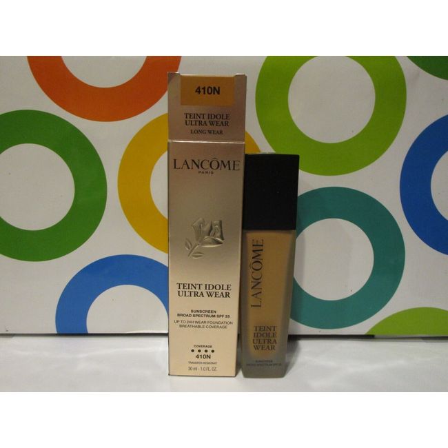 LANCOME ~ TEINT IDOLE ULTRA WEAR LONG WEAR FOUNDATION ~ # 410 (N) ~ BOXED