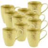 10er SET CreaTable 22522 Nature Collection Kaffeebecher 300 ml CURRY