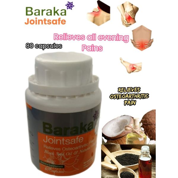 Baraka Jointsafe the Herb Capsules Joint Pain Relief & Bones Strength Support