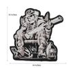 Cute-Patch Skeleton Skull MC Motorcycle Embroidered Iron on Patch