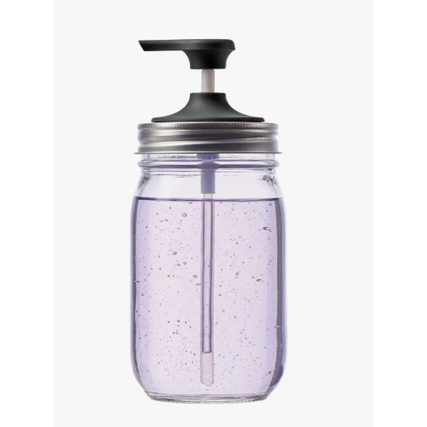 Jarware Black Soap Pump For Mason Jar