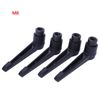 4PCS Adjustable Handle Metal Machine Knobs Adjustable Clamping Lever Stainless Steel M4/5/6/8/10/12 with Female Thread(M8)