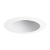 Juno Lighting 444W-WH Halogen Adjustable Recessed Baffle with White Trim, 50 watts, 4 Inch, White