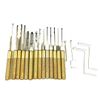 18pcs Dimple Lock Pick Tools with Round Handle,Pick UK Door Lock Quickly