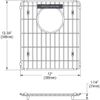 Elkay LKOBG1516SS Bottom Grid, Stainless Steel