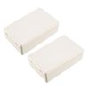 Sourcingmap 2pcs 80 x 50 x 26mm Electronic Plastic DIY Junction Box Enclosure Case Beige