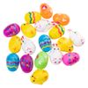 Frankford Bunnies & Chicks w/Jelly Beans 16 Designed Plastic Easter Eggs 2.82 oz